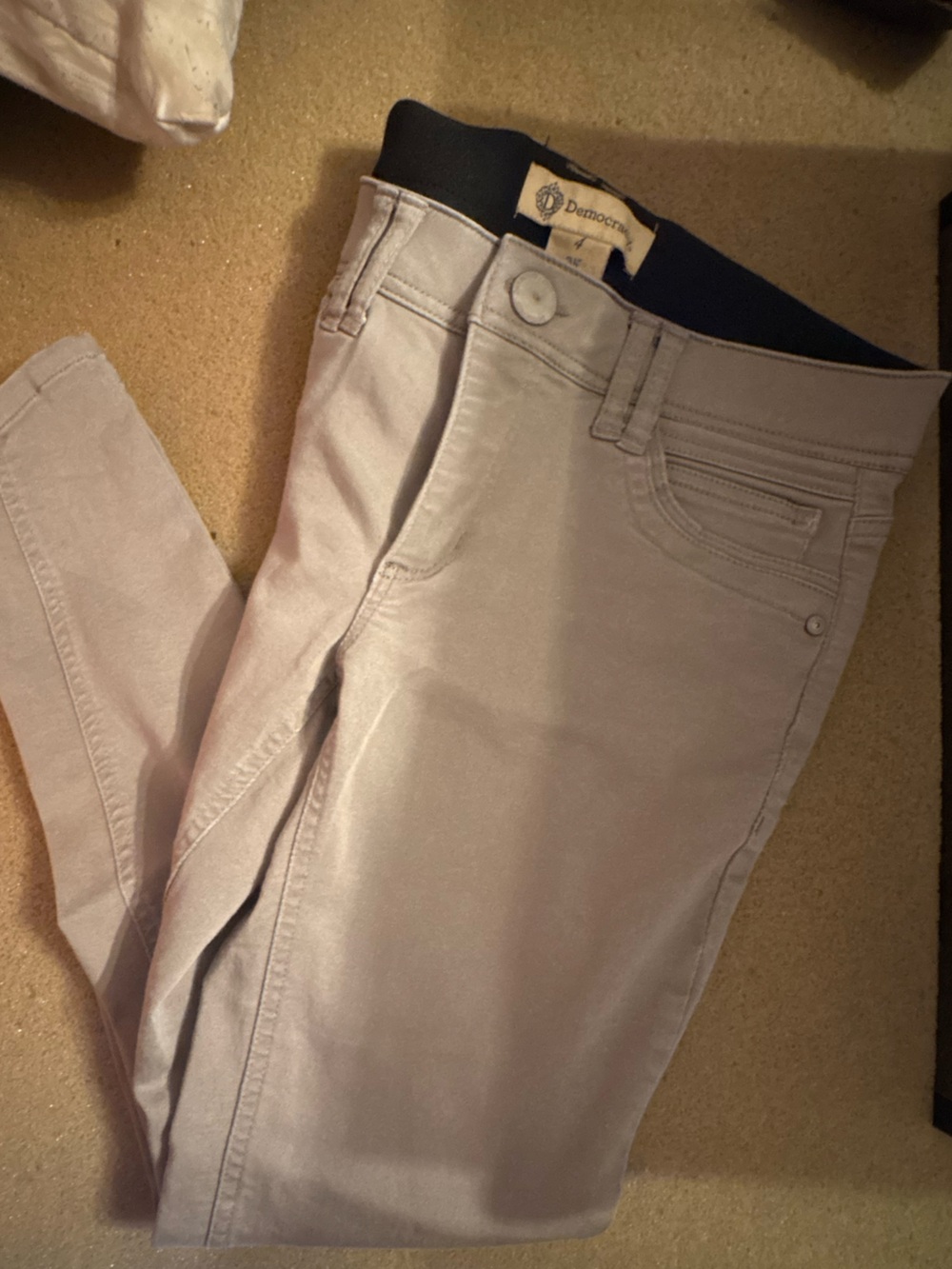 Democracy Skinny Jeans in Light Beige